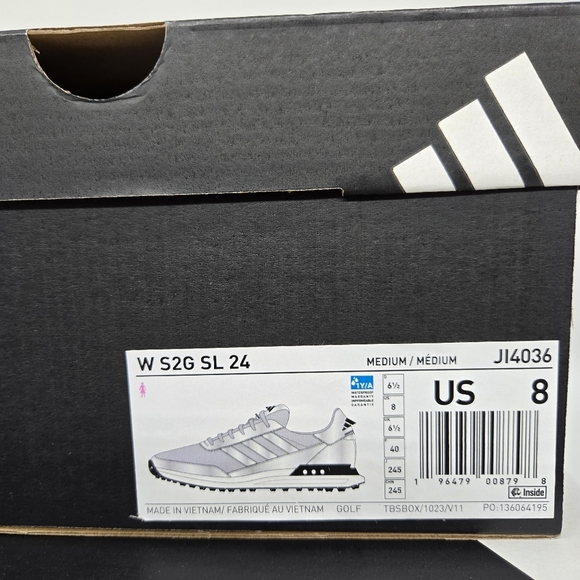 New adidas S2G 24 Spikeless Golf Grey Silver Metallic Women's Shoes Size 8 - Picture 8 of 8